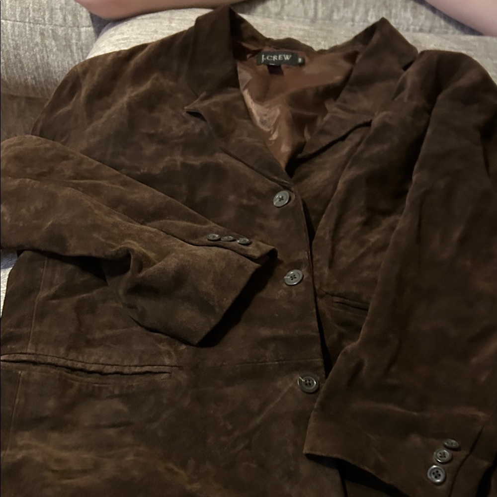 J. Crew Men’s Dark Brown Suede Blazer